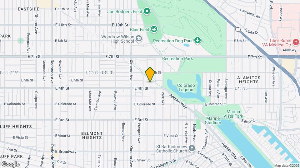 4643 E 4th St Map and Location Details