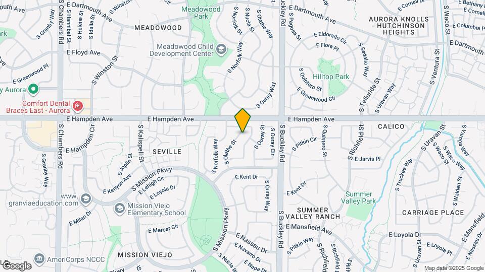 3582 S Olathe St Map and Location Details
