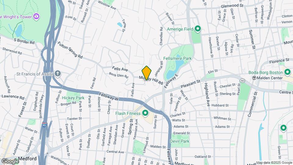 35 Fells Ave Terrace Map and Location Details