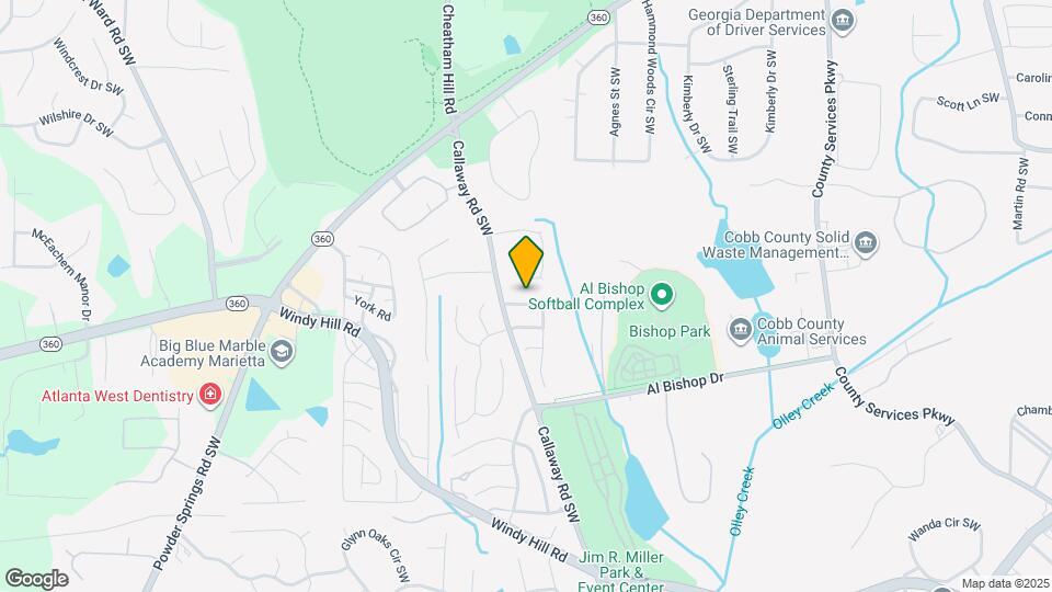 1921 Cheatham Woods Dr SW Map and Location Details