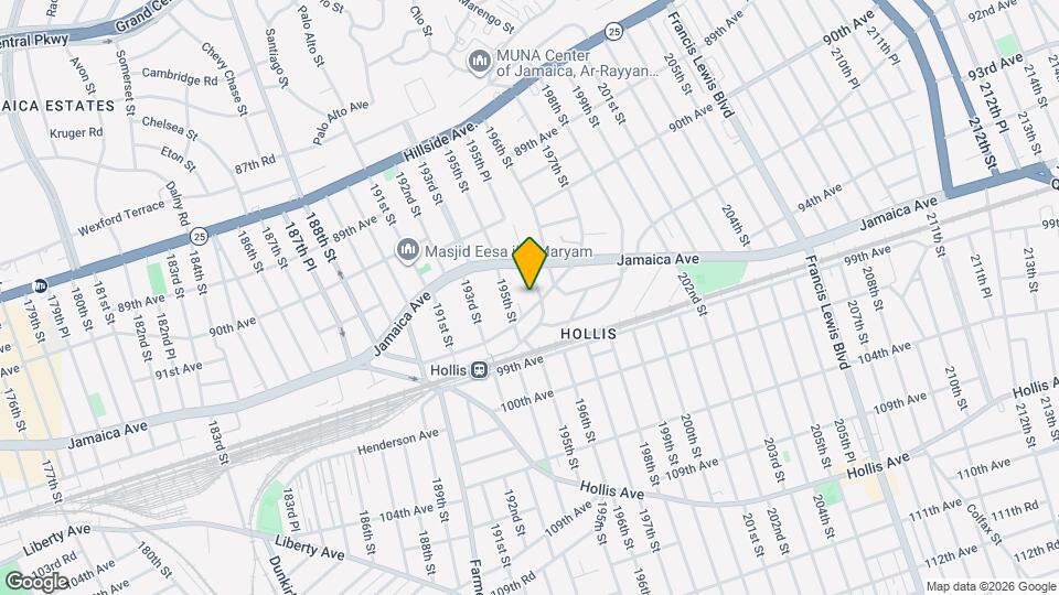 195-25 Woodhull Ave Map and Location Details
