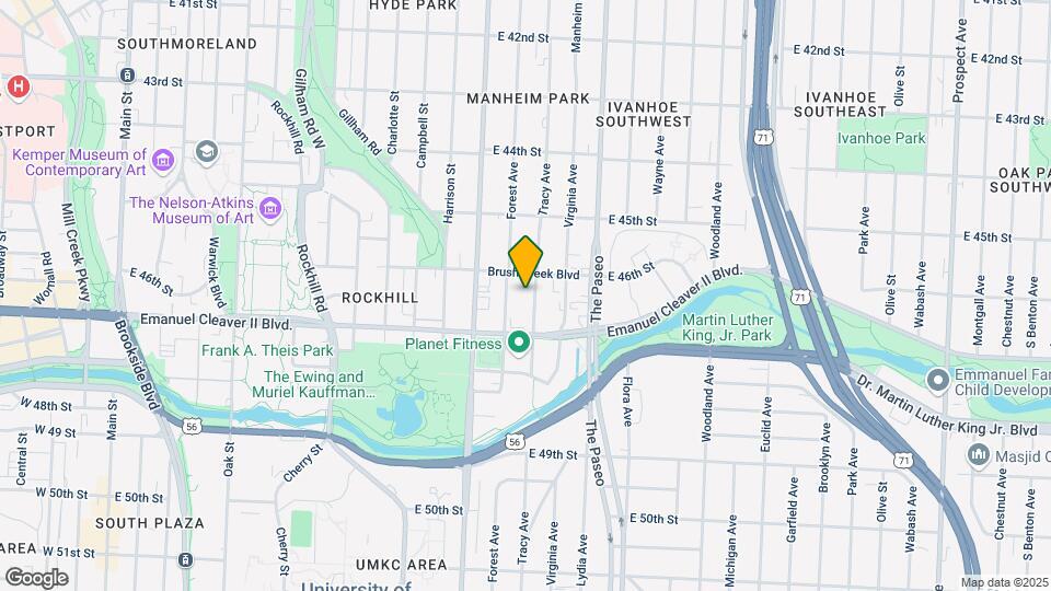 4616 Tracy Ave Map and Location Details