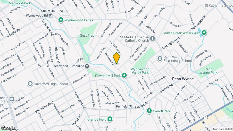 1313 Delmont Ave Map and Location Details