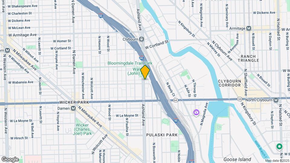 1560 W Wabansia Ave, Unit 2e Mapa y Detalles de la Ubicación