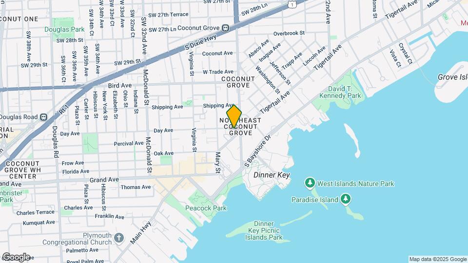 2715 Tigertail Ave Mapa y Detalles de la Ubicación