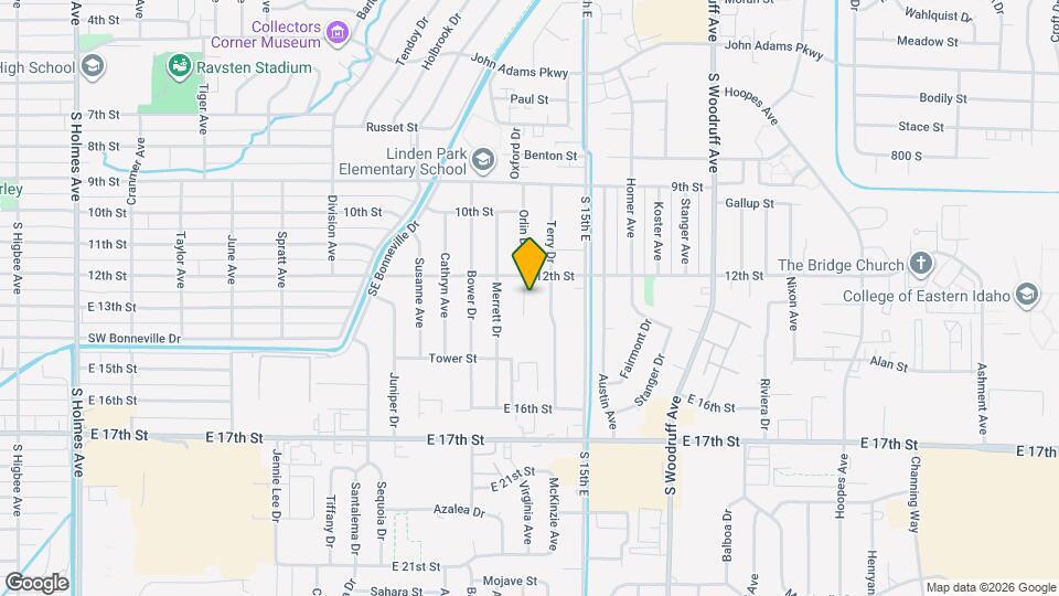 1245 Orlin Dr Map and Location Details