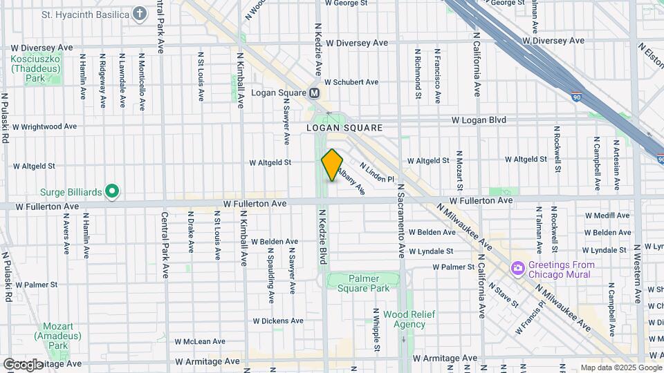 2419 N Kedzie Blvd, Unit A01C Map and Location Details