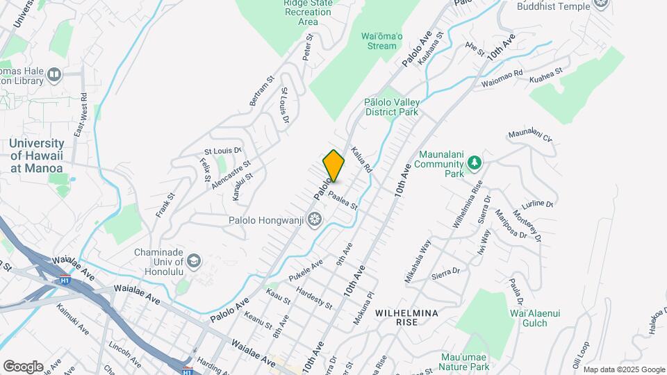 1763 Palolo Ave Mapa y Detalles de la Ubicación