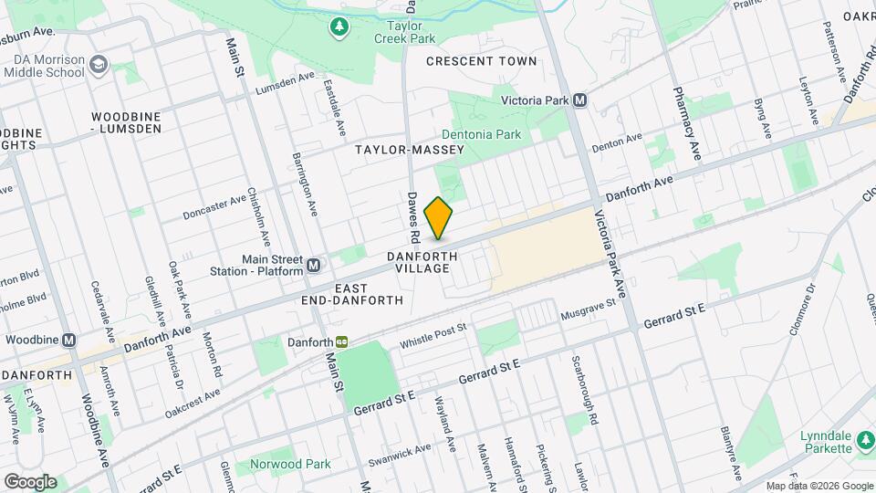2820 Danforth Ave Map and Location Details
