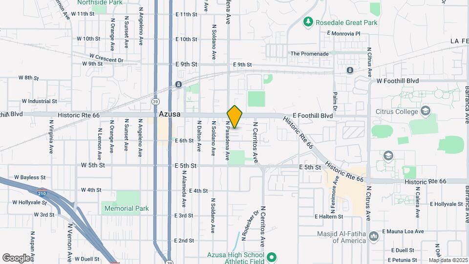 616 N Pasadena Ave Map and Location Details