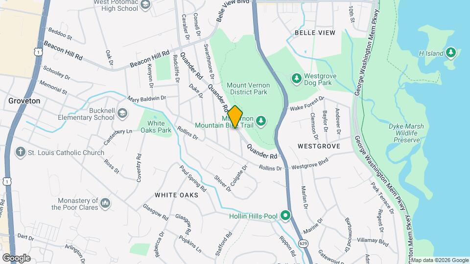7002 Quander Rd Map and Location Details