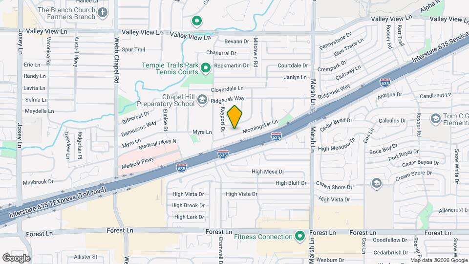 3451 Morningstar Ln Map and Location Details