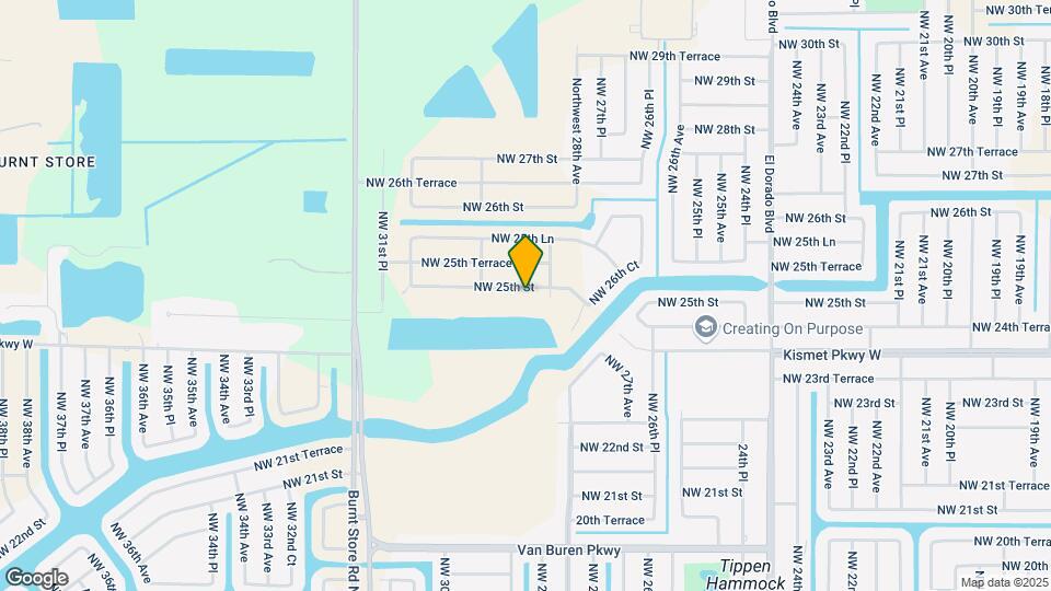 2812 NW 25th St Map and Location Details