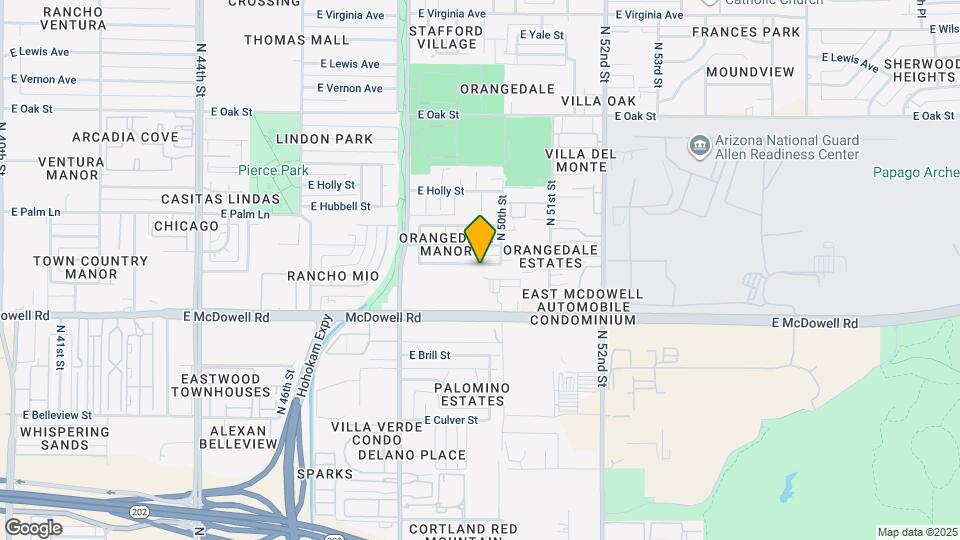 4927 E Coronado Rd Map and Location Details