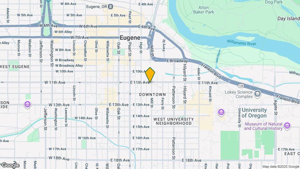 388 E 11th Ave Map and Location Details
