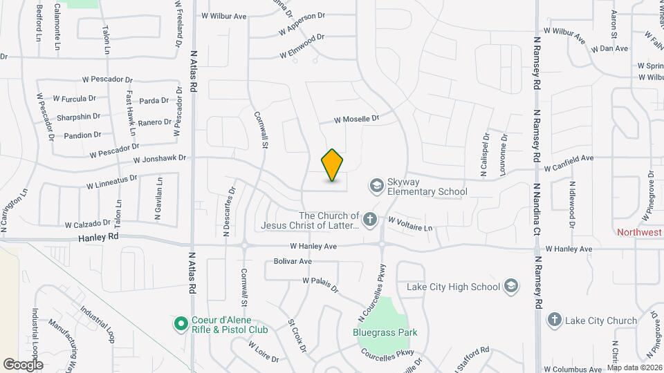 2551 W Sorbonne Dr Map and Location Details