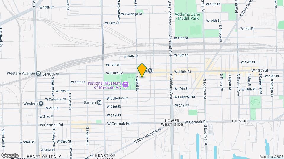1744 W 18th Pl Map and Location Details