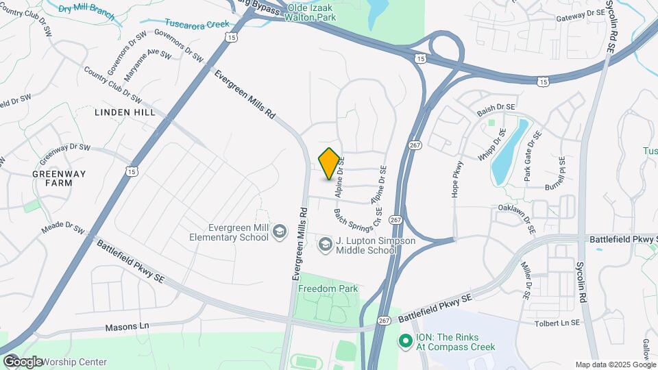 318 Evergreen Mills Rd Mapa y Detalles de la Ubicación