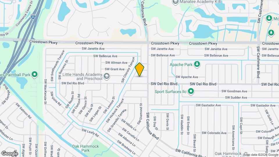 1750 SW Apache Ave Map and Location Details