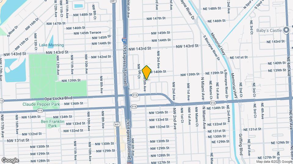 13845 NW 5th Ave Map and Location Details
