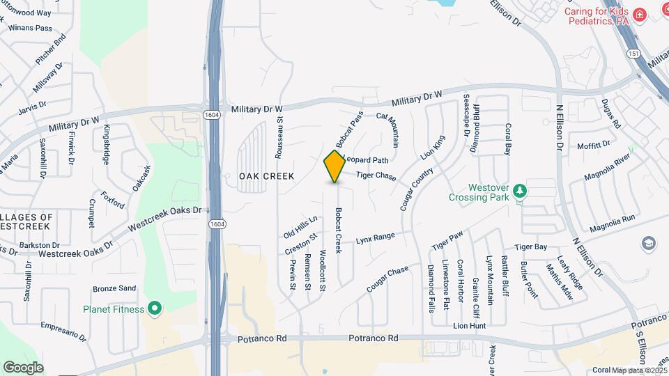 1031 Bobcat Creek Map and Location Details