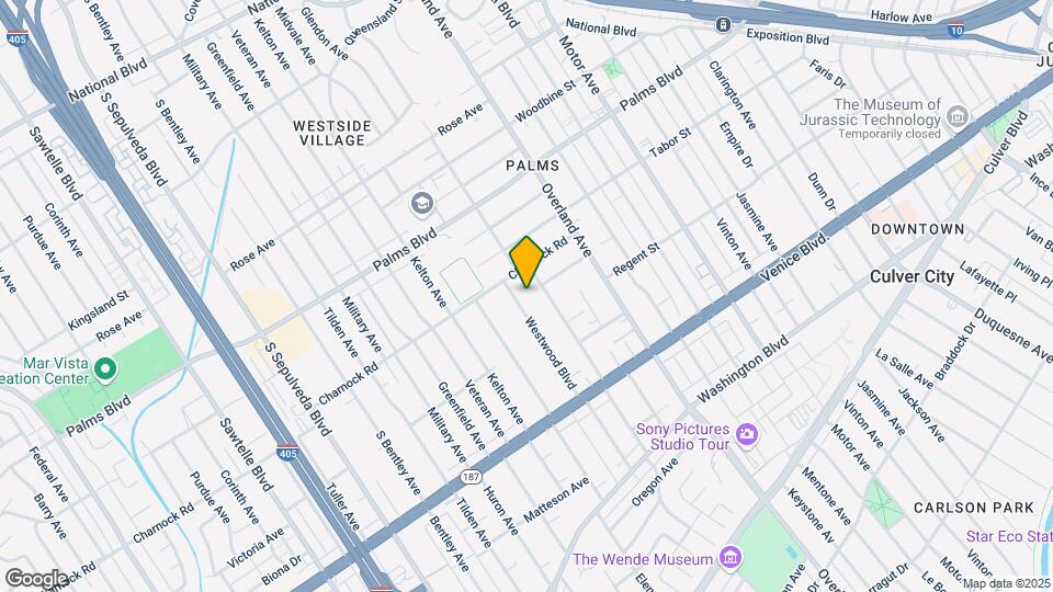 3630 Westwood Blvd Map and Location Details