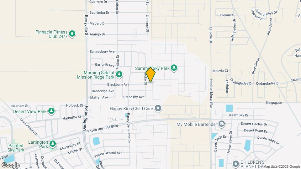 1061 Indigo Sky St Map and Location Details