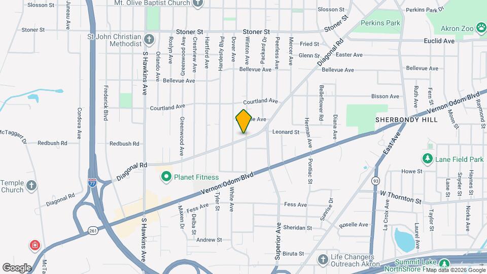 1376 Diagonal Rd Mapa y Detalles de la Ubicación