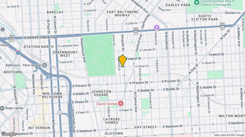 1442 Aisquith St Map and Location Details