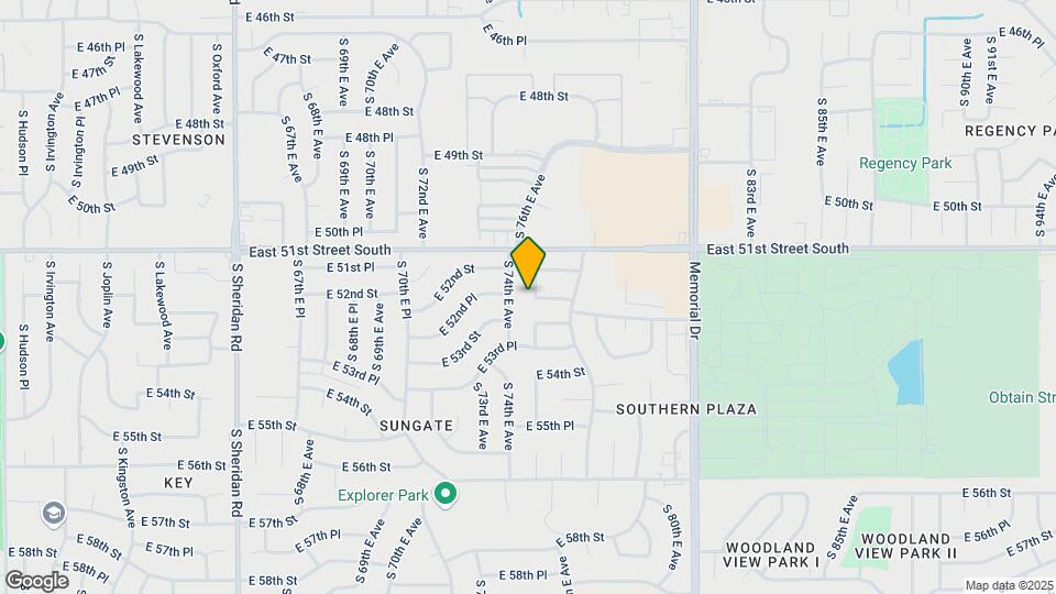 5228 S 75th E Ave Map and Location Details
