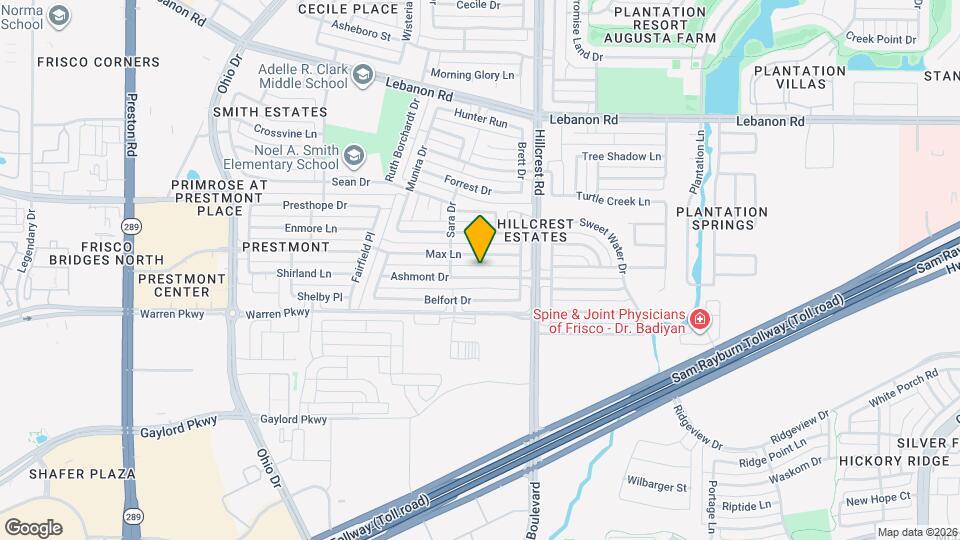 10300 Ashmont Dr Map and Location Details