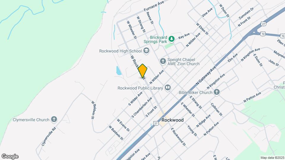411 W Rockwood St Map and Location Details