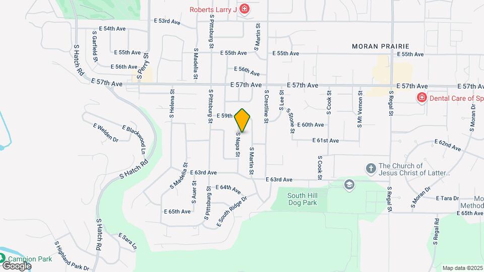 6011 S Napa St Map and Location Details