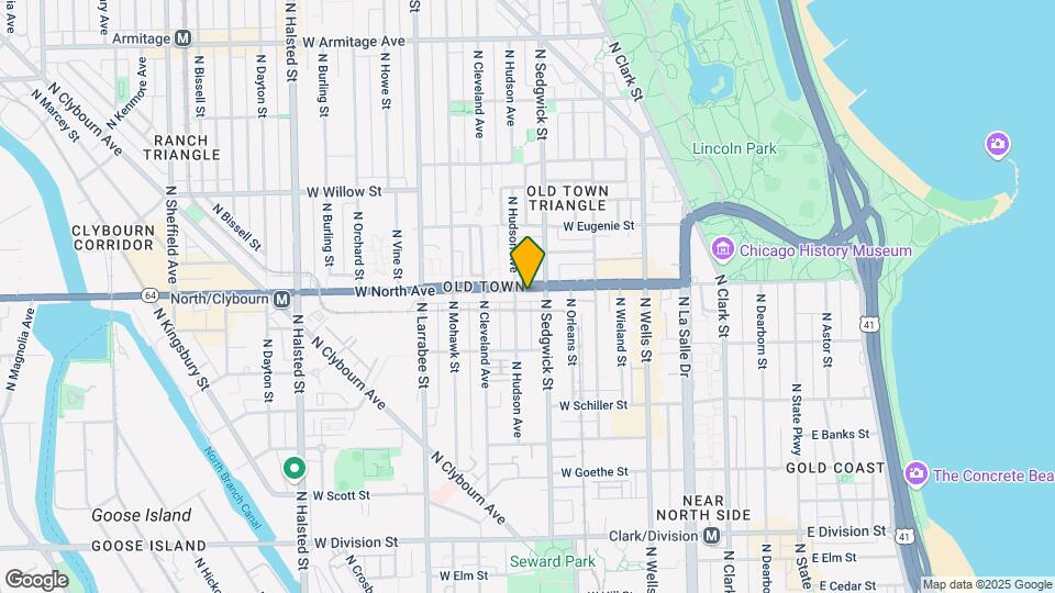415 W North Ave Map and Location Details