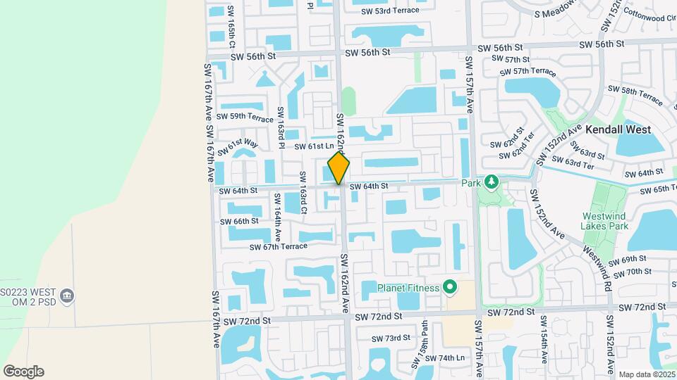 6401 SW 162nd Ct Map and Location Details