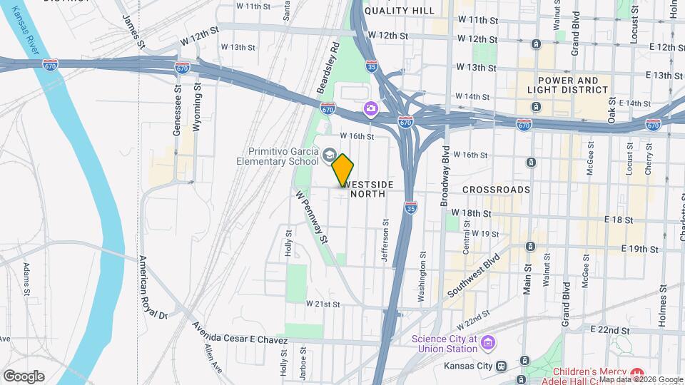 901 W 17 St Map and Location Details