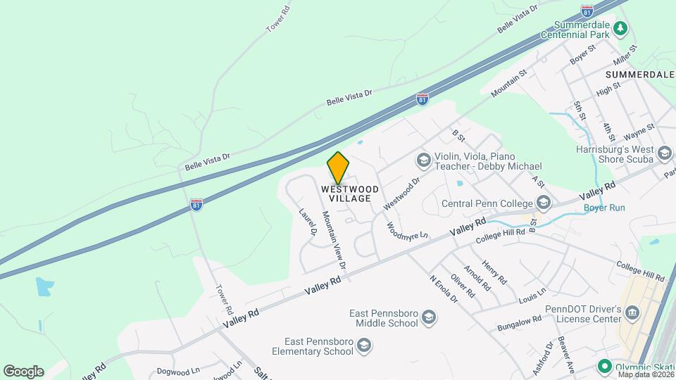 845 Brian Dr Mapa y Detalles de la Ubicación