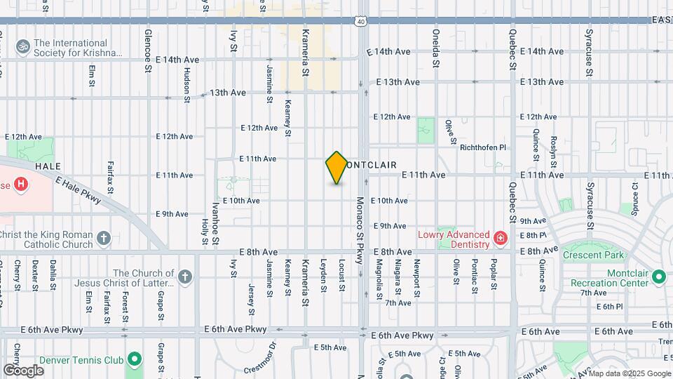 1021 Locust St Map and Location Details