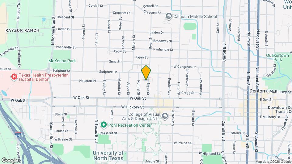 401 Bryan St Map and Location Details