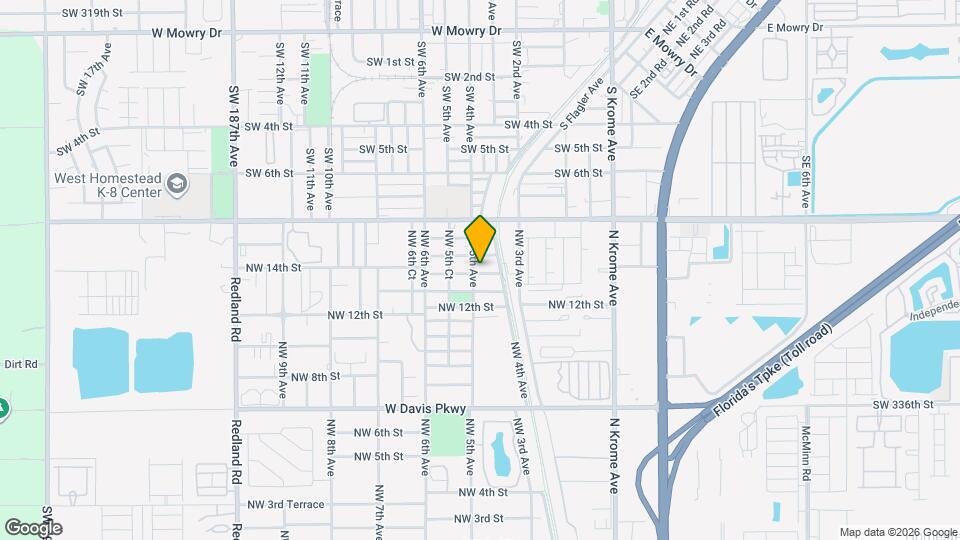 480 NW 14th St Map and Location Details