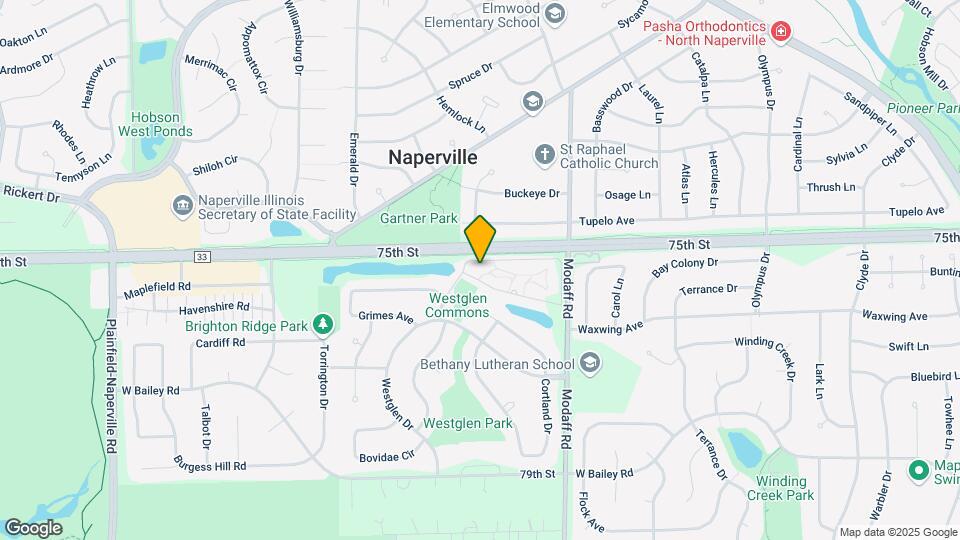 The Ponds of Naperville Mapa y Detalles de la Ubicación