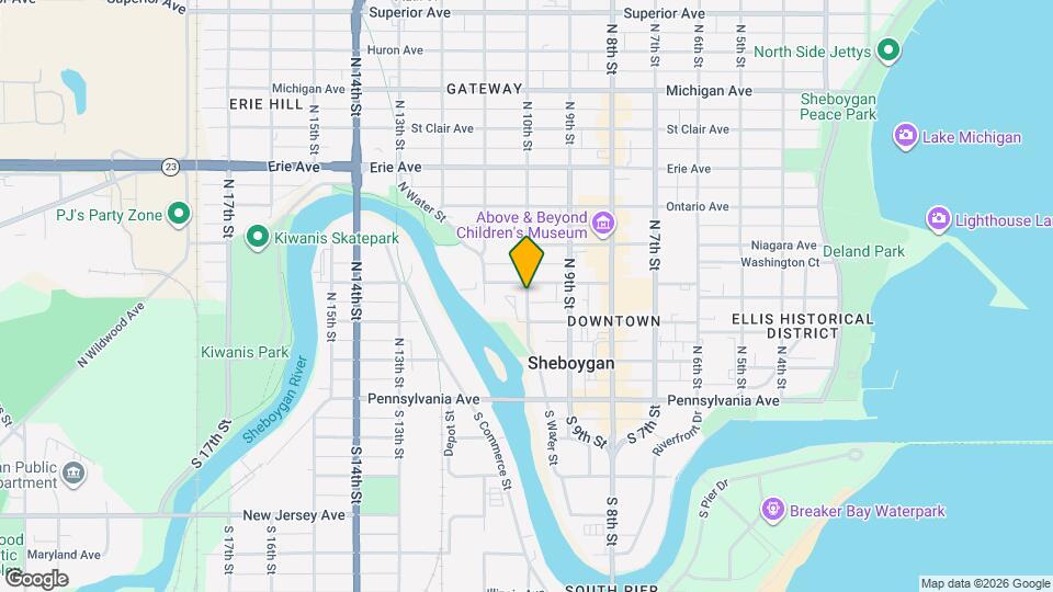 708 N 10th St Map and Location Details