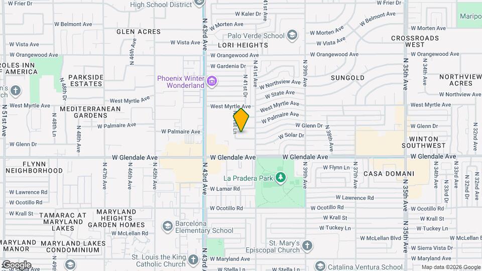 4128 W Solar Dr Map and Location Details