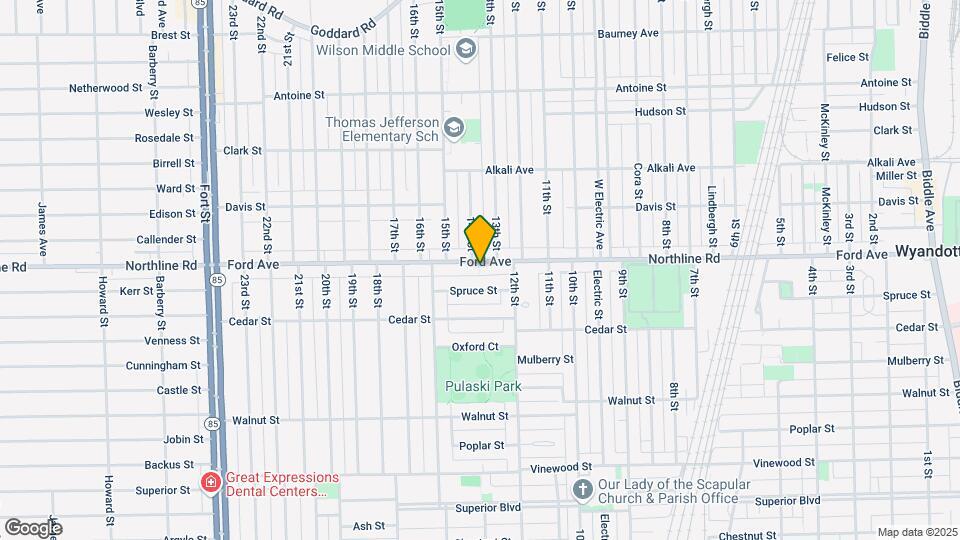 1323 Ford Ave Map and Location Details