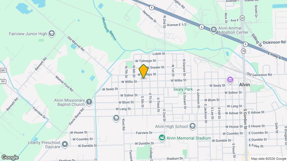 1422 W Willis St Map and Location Details