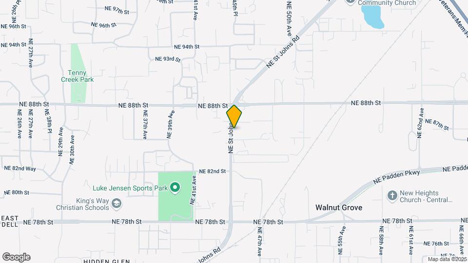 8601 NE St. Johns Rd Mapa y Detalles de la Ubicación