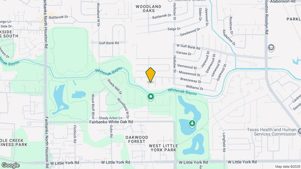 9214 Woodland Oaks Dr Map and Location Details