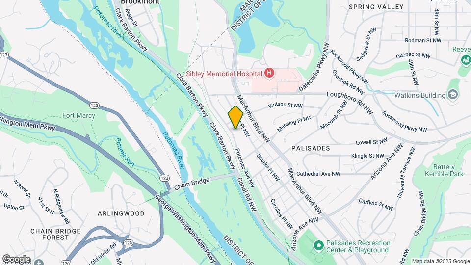 5731 Potomac Ave NW Map and Location Details