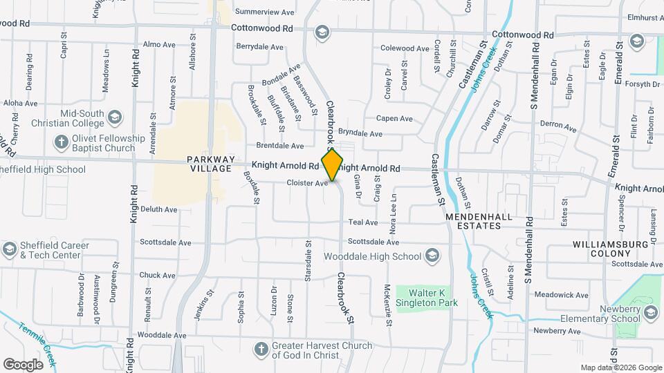 3197 Clearbrook St Map and Location Details