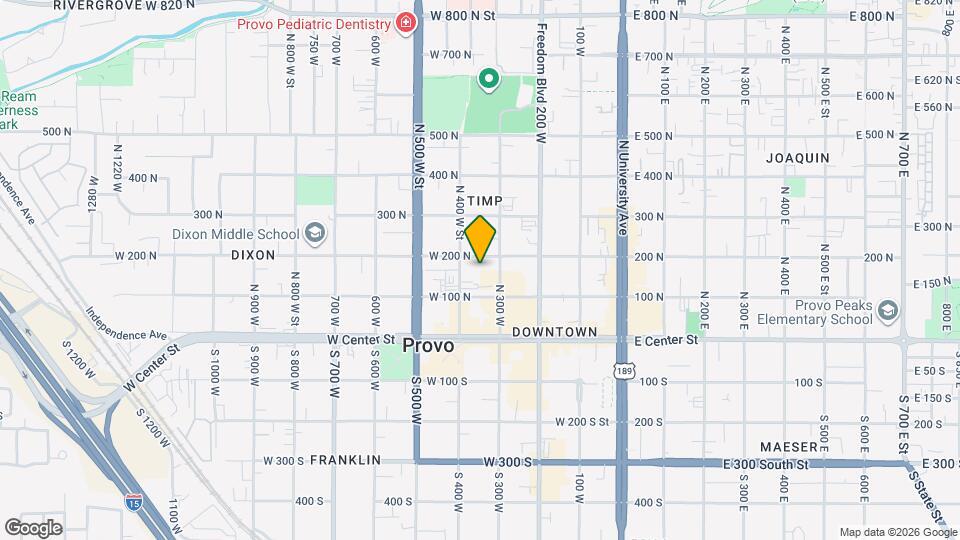166 N 400 W St Map and Location Details